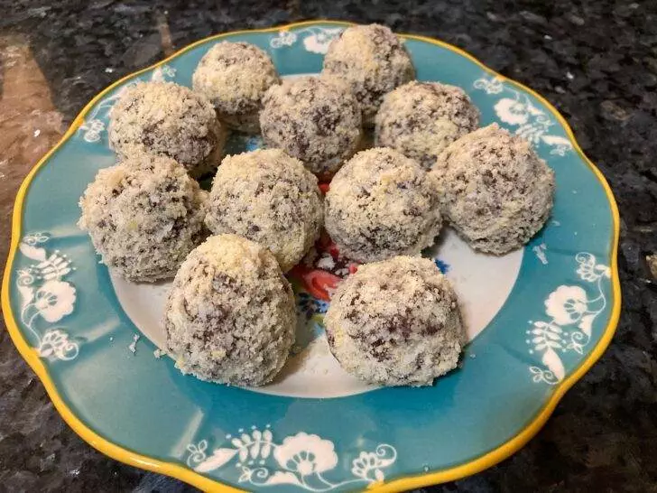 Easy Almond Joy Truffles from Out of the Box Baking.com