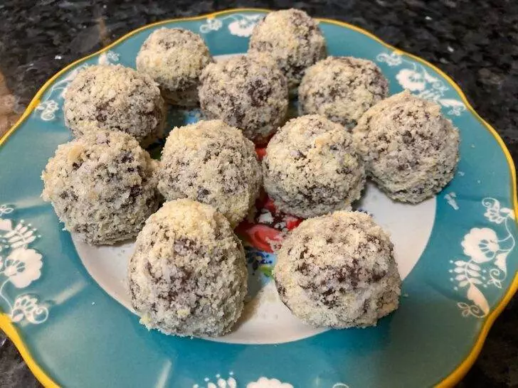 Easy Almond Joy Truffles from Out of the Box Baking.com