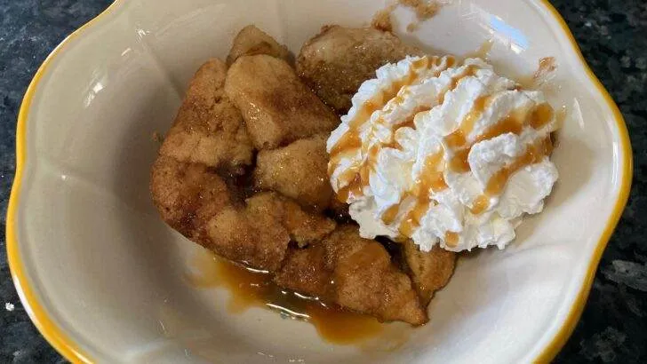 Apple Snickerdoodle Dump Cake from Out of the Box Baking.com