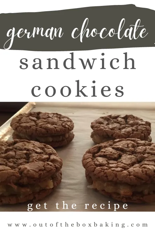 German Chocolate Sandwich Cookies Out of the Box Baking