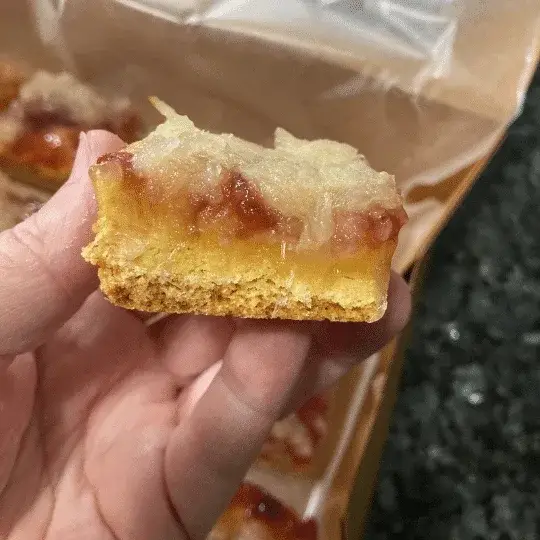 Pineapple Right Side Up Bars from Out of the Box Baking.com