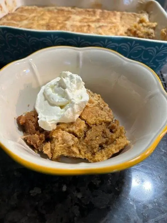 Sweet Potato Pie Dump Cake from Out of the Box Baking