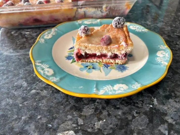 Orange-Cranberry Cheesecake Bars from Out of the Box Baking