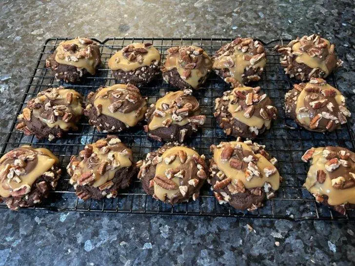 Crumbl Copycat Turtle Cookies from Out of the Box Baking