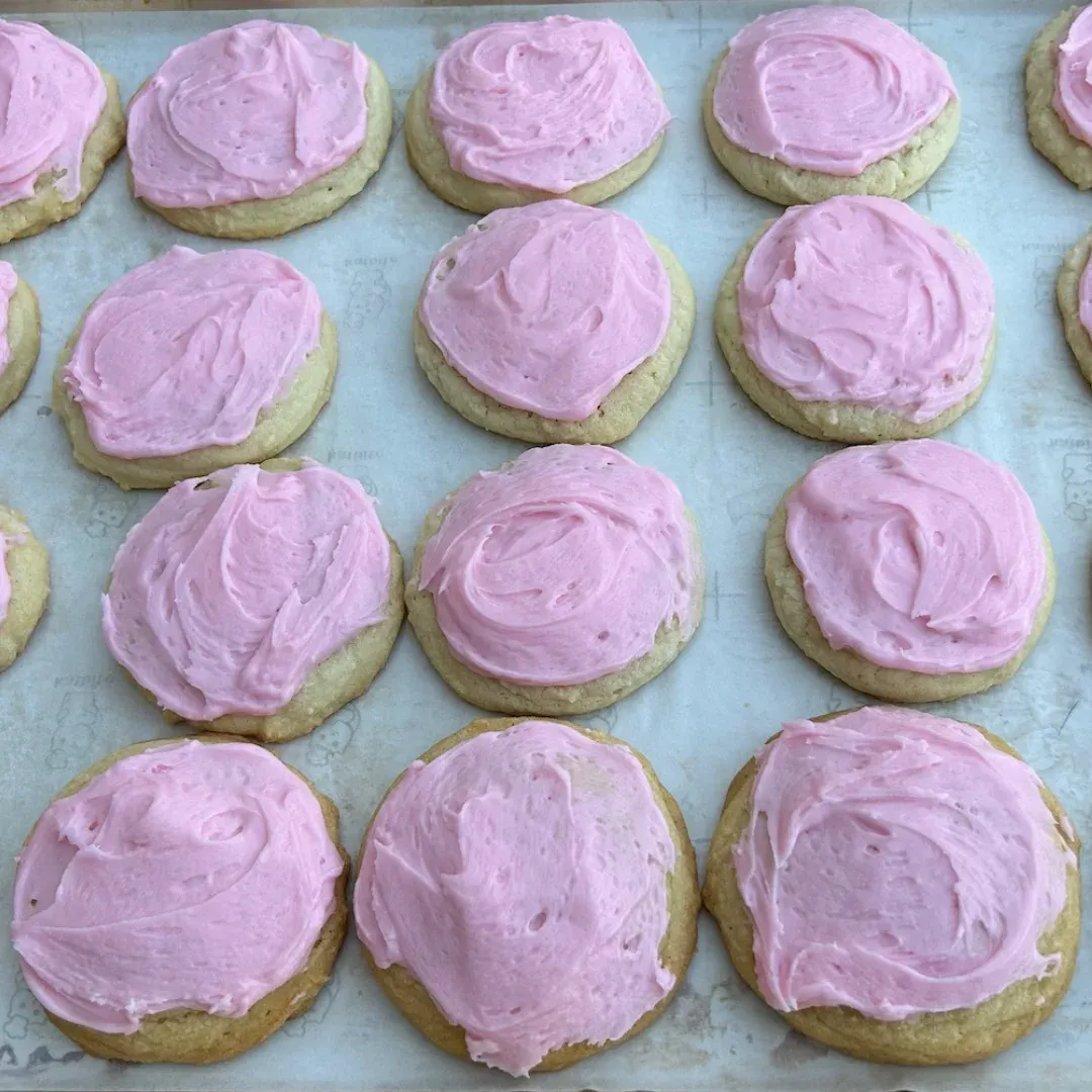 Pink Sugar Cookies
