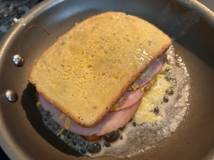 Ham and Cheese Stuffed French Toast