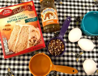 Butter Pecan Cupcakes with Brown Butter Frosting from Out of the Box Baking