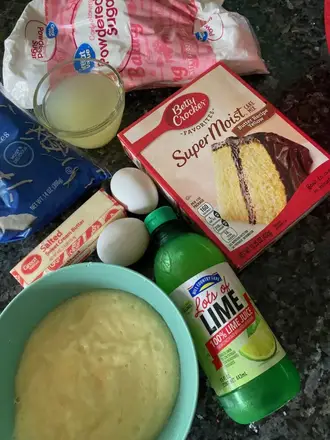 Easy Pineapple Coconut Cake with Lime from Out of the Box Baking.com