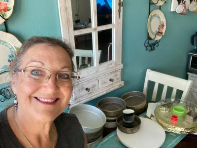 Baking in kitchen