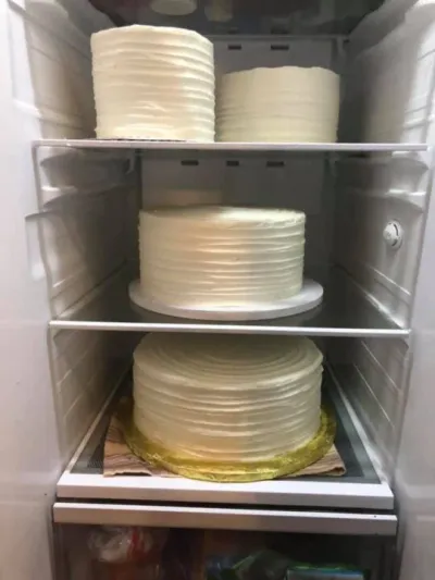 DIY wedding cake tiers