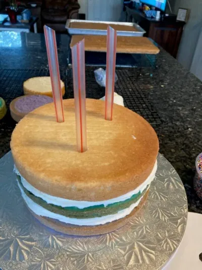 Easy DIY Wedding Cake from outoftheboxbaking.com