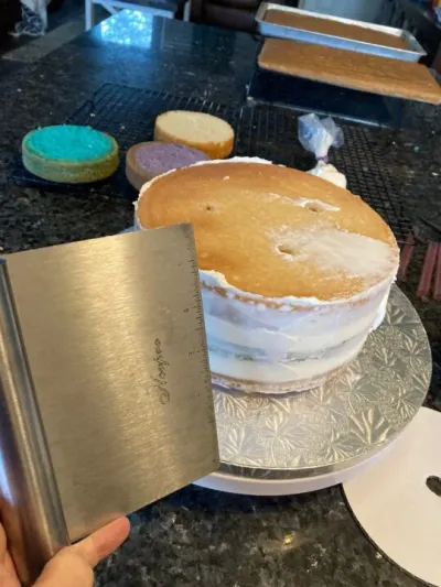 Easy DIY Wedding Cake from outoftheboxbaking.com