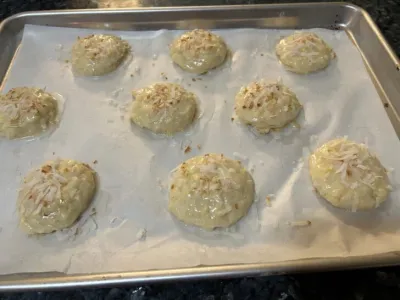 Dolly Parton Coconut Cookies with Lemon Glaze
