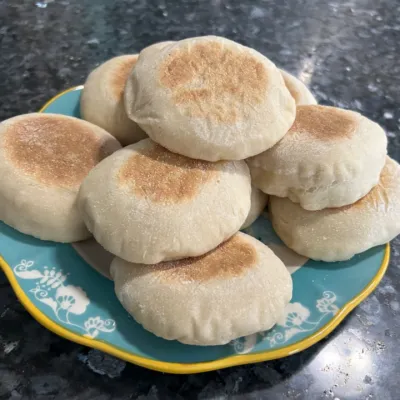 Same Day Sourdough English Muffins
