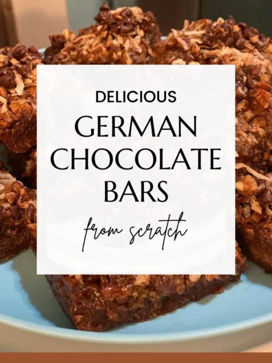 German Chocolate Bars from Scratch (original recipe) Out of the Box
