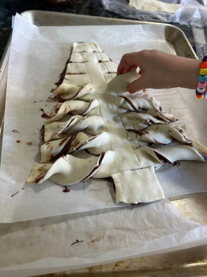 Churro Nutella Christmas Tree Out of the Box Baking