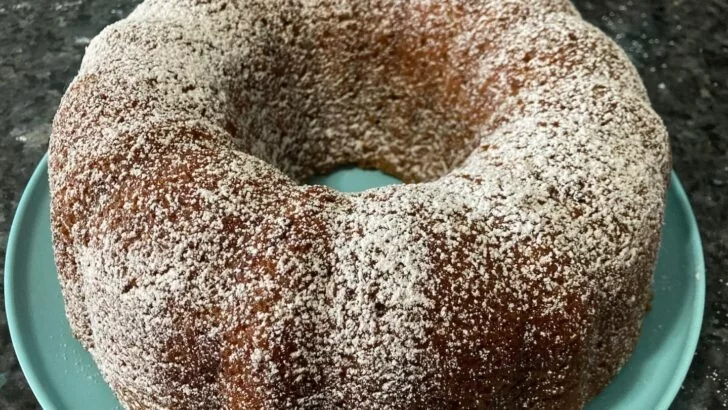 Easy Butter Pecan Pound Cake (with canned frosting baked inside) - Out ...