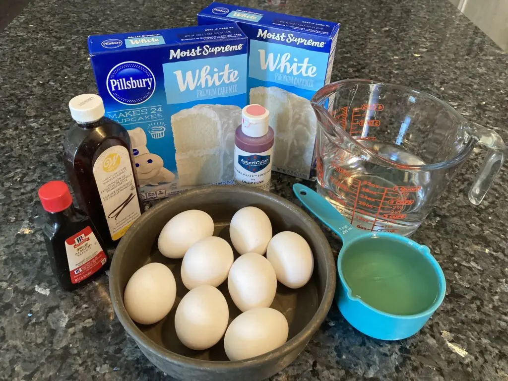 Cake ingredients
