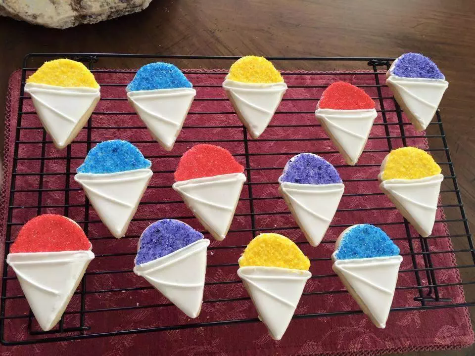 snow cone cookies