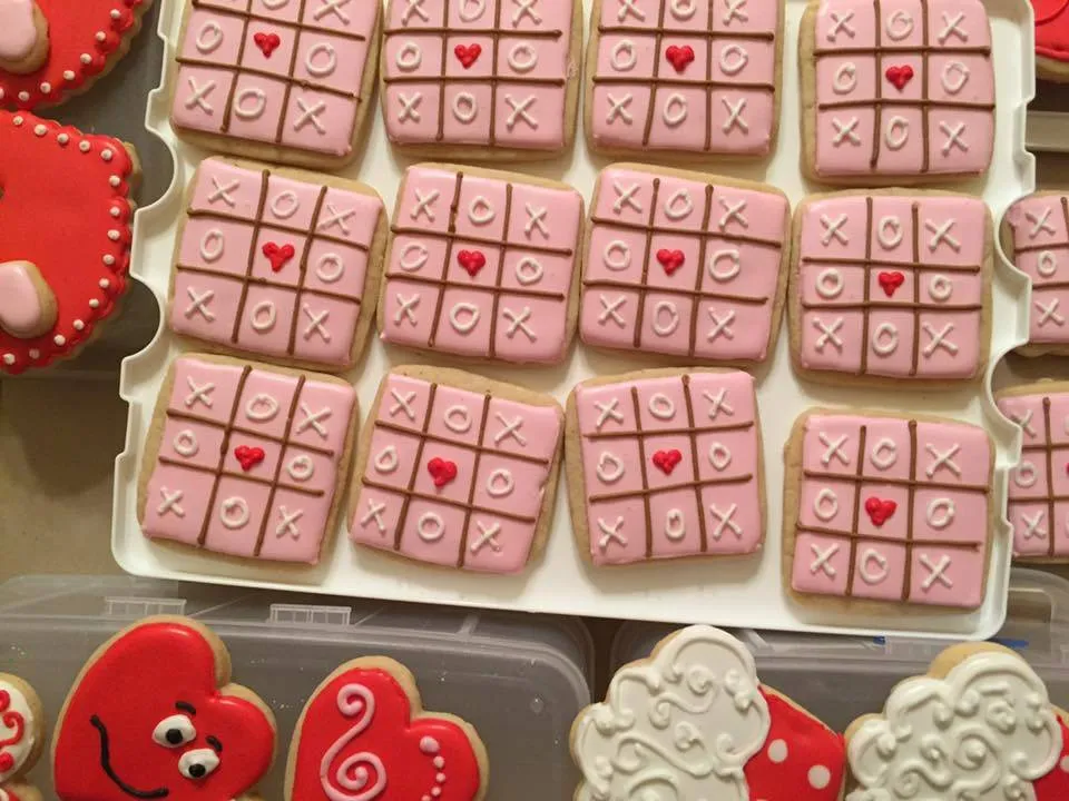 valentines sugar cookies