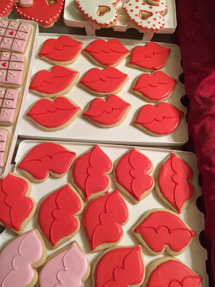 valentines sugar cookies