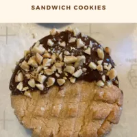 Peanut Butter Nutella Sandwich Cookies