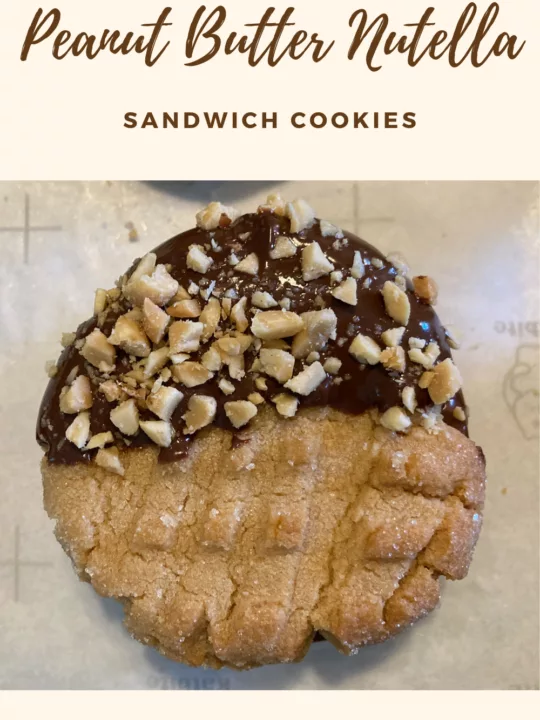 peanut butter Nutella sandwich cookies