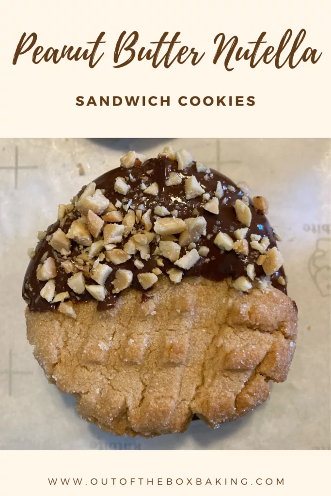 peanut butter Nutella sandwich cookies