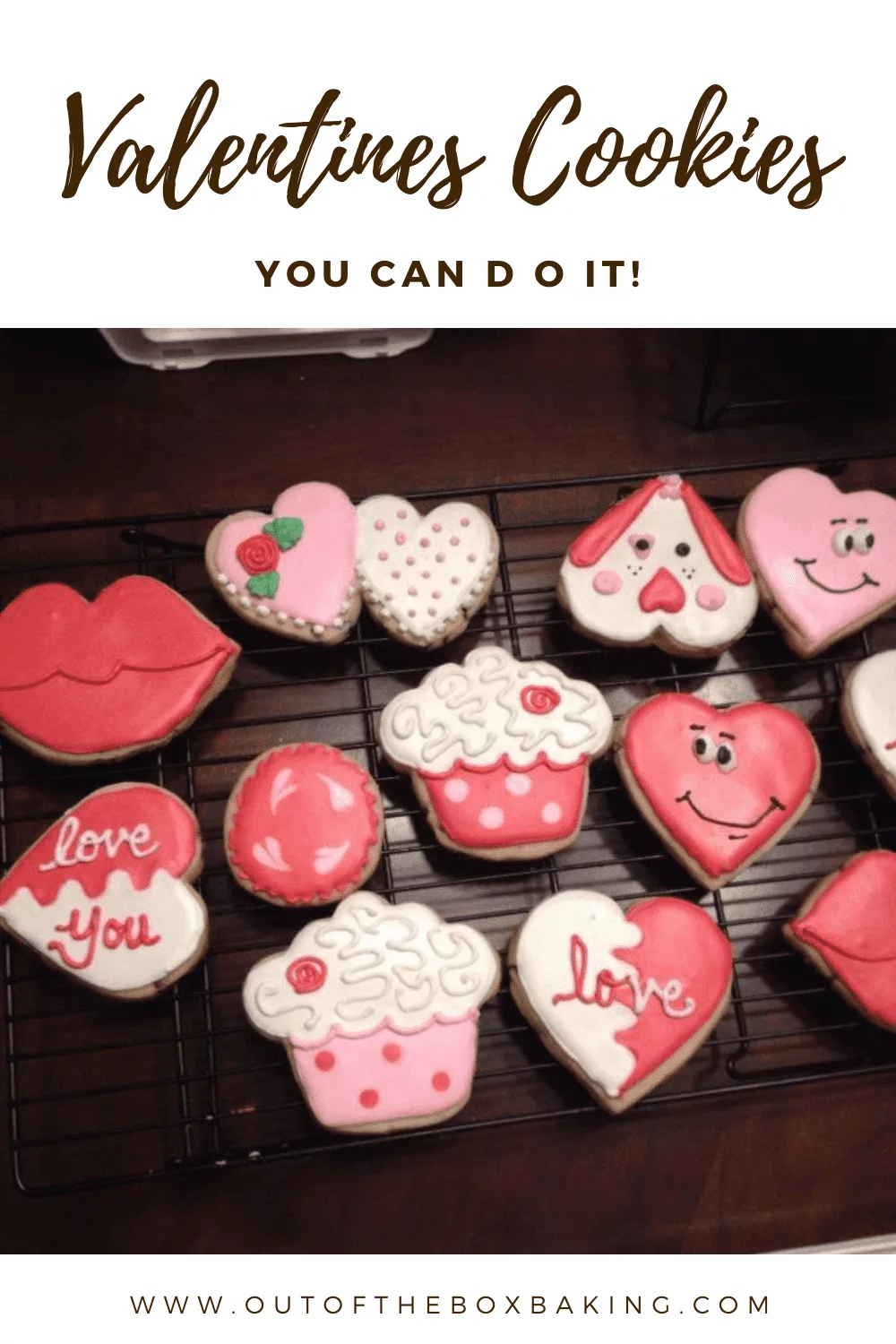 Valentines Sugar Cookies - Out of the Box Baking