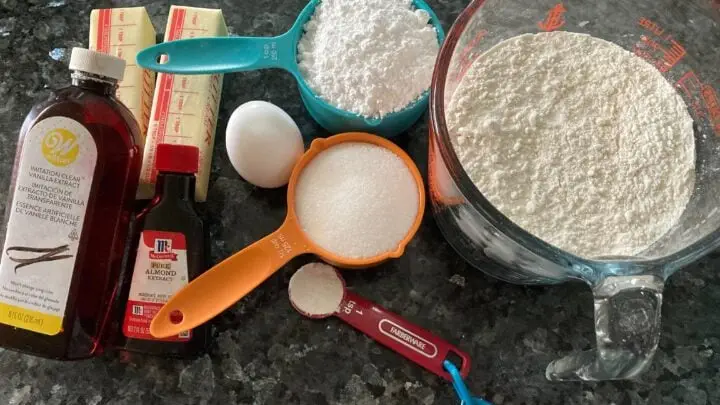 Valentines Cookies ingredients