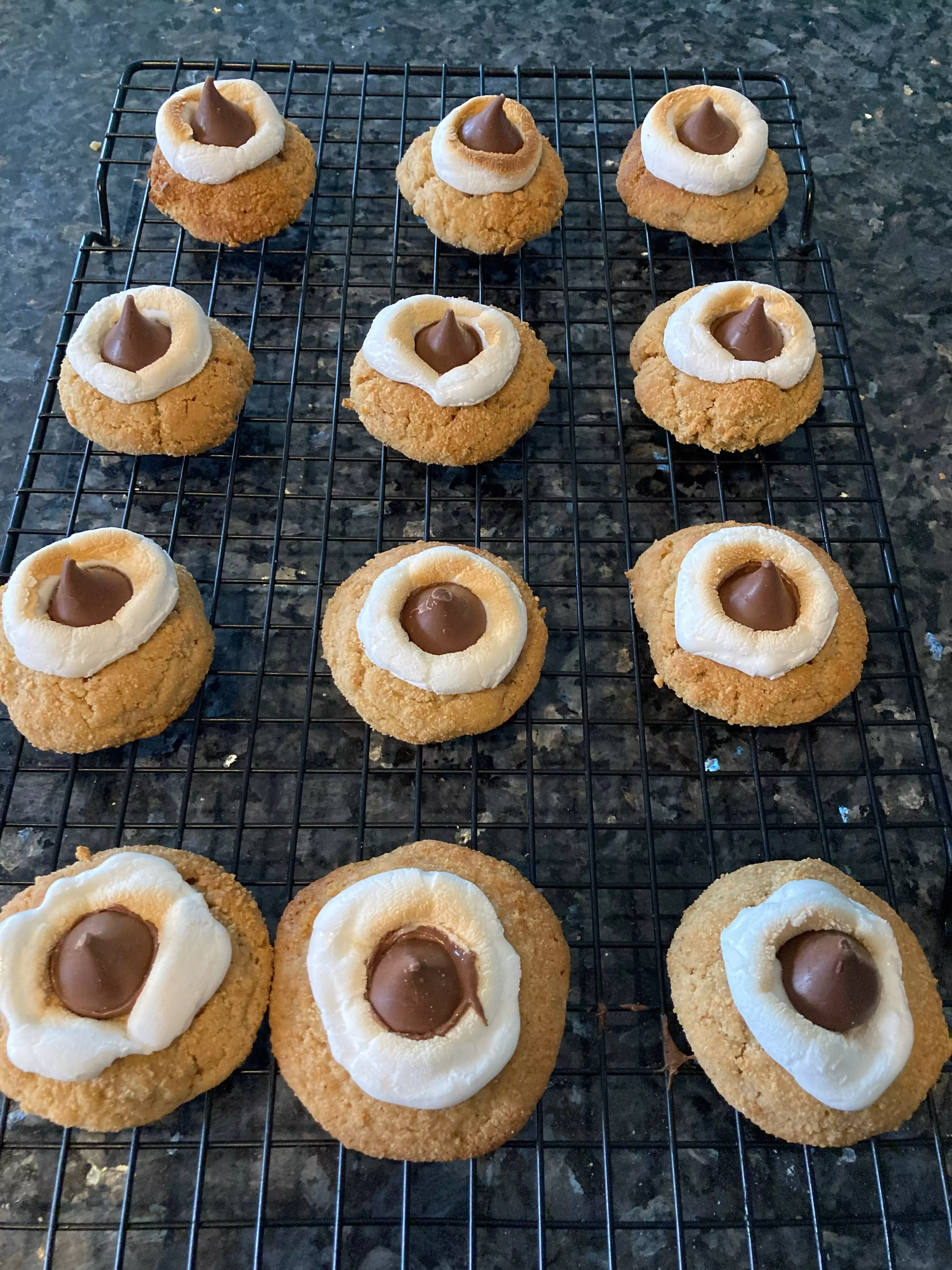 S'Mores Kiss Cookies from Out of the Box Baking