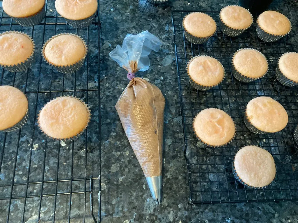 pink velvet cupcake