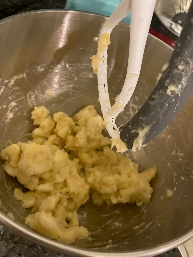 mashed bananas