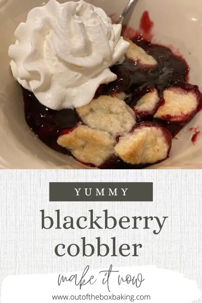 Yummy Blackberry Cobbler from Out of the Box Baking.com