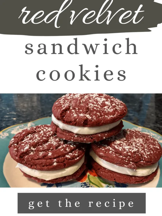 Heart-Shaped Red Velvet Sandwich Cookies
