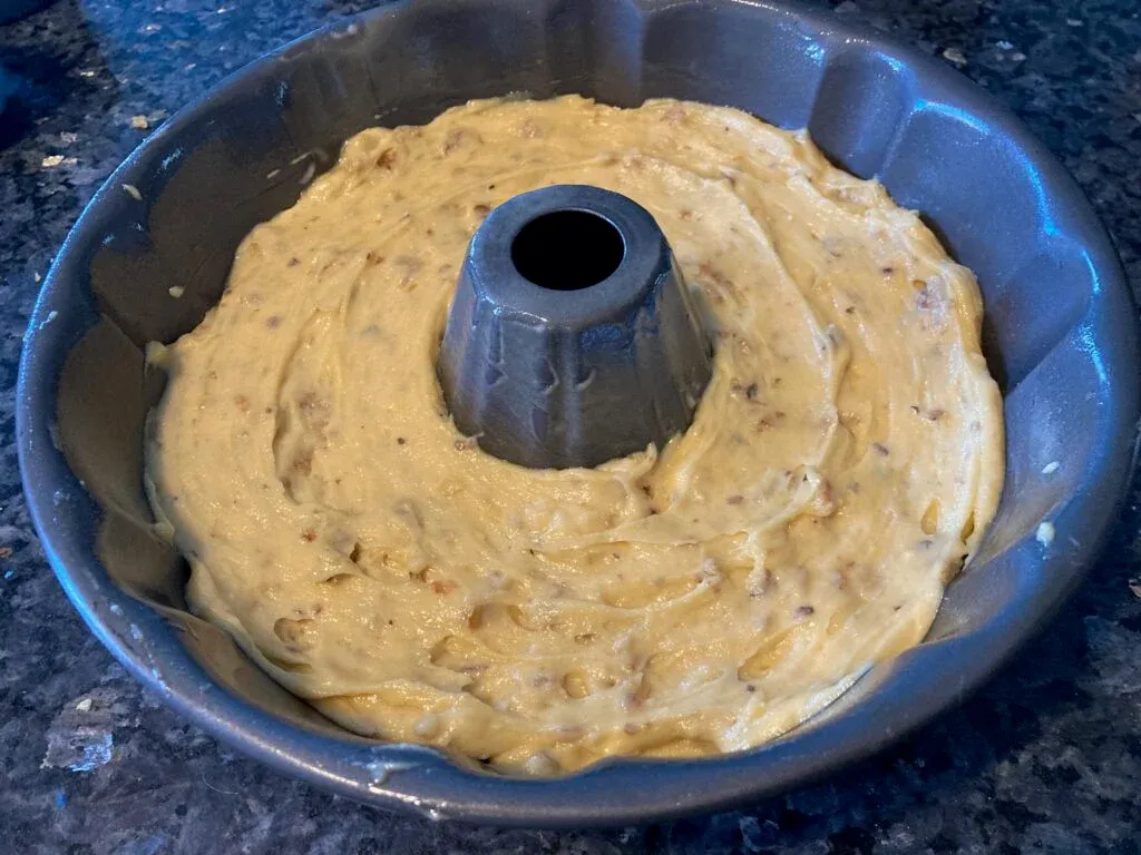Luscious Brown Butter Walnut Cake with Maple Glaze from Out of the Box Baking.com
