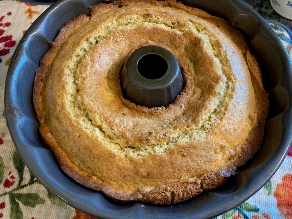 Luscious Brown Butter Walnut Cake with Maple Glaze from Out of the Box Baking.com