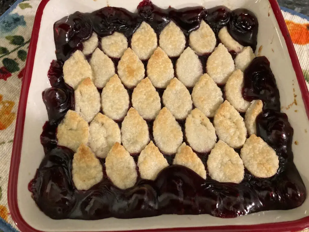 Yummy Blackberry Cobbler from Out of the Box Baking.com