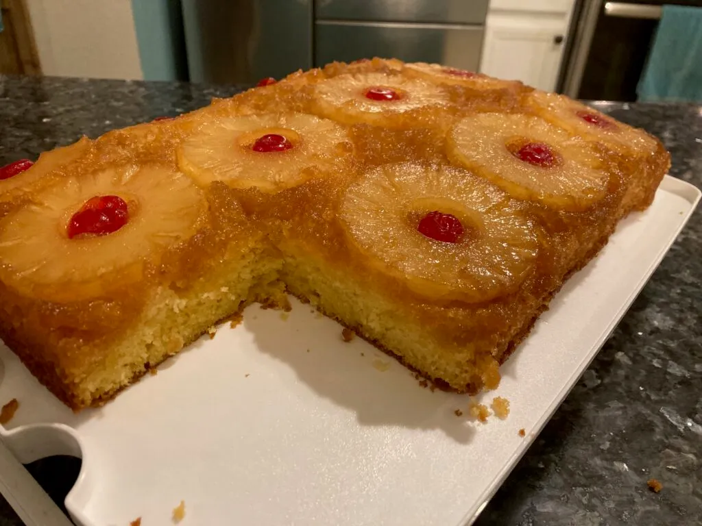pineapple upside down cake from out of the box baking.com