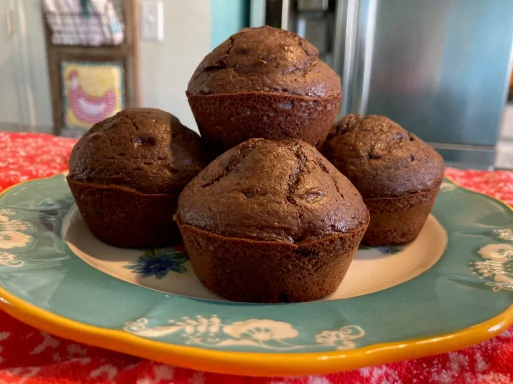 Double Dark Chocolate Espresso Muffins