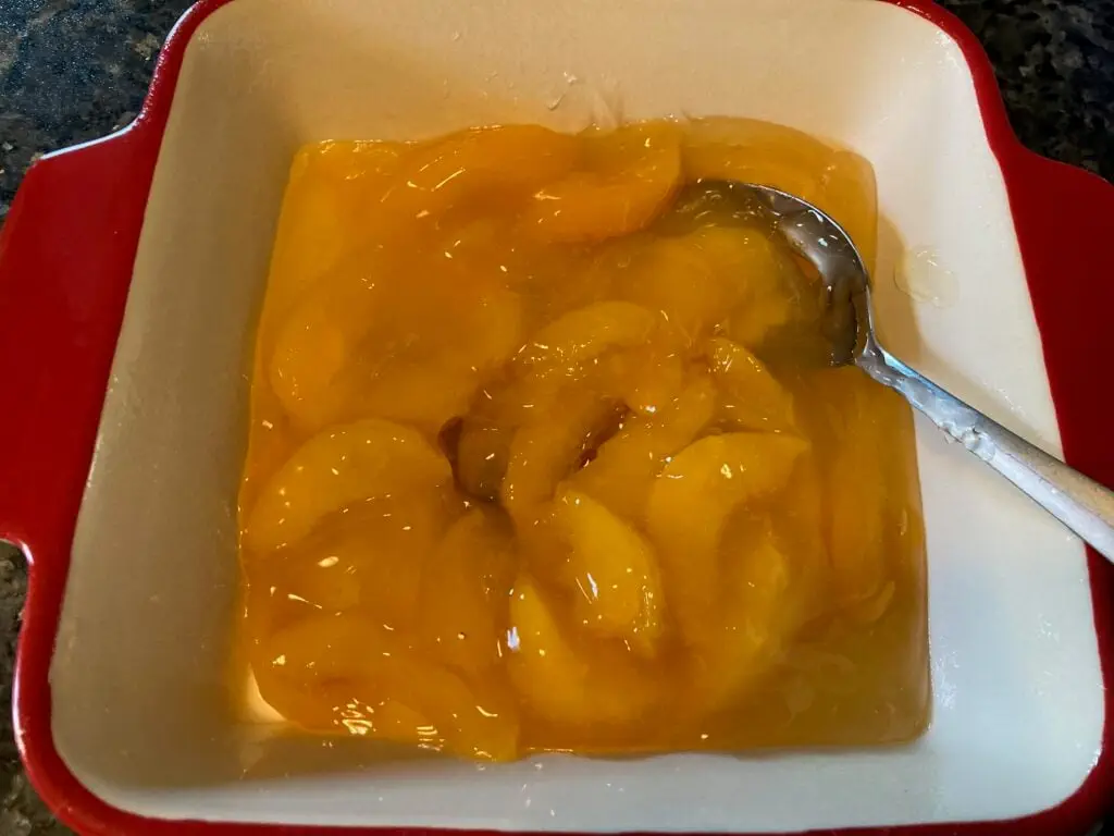 Easy Peach Cobbler from Out of the Box Baking.com