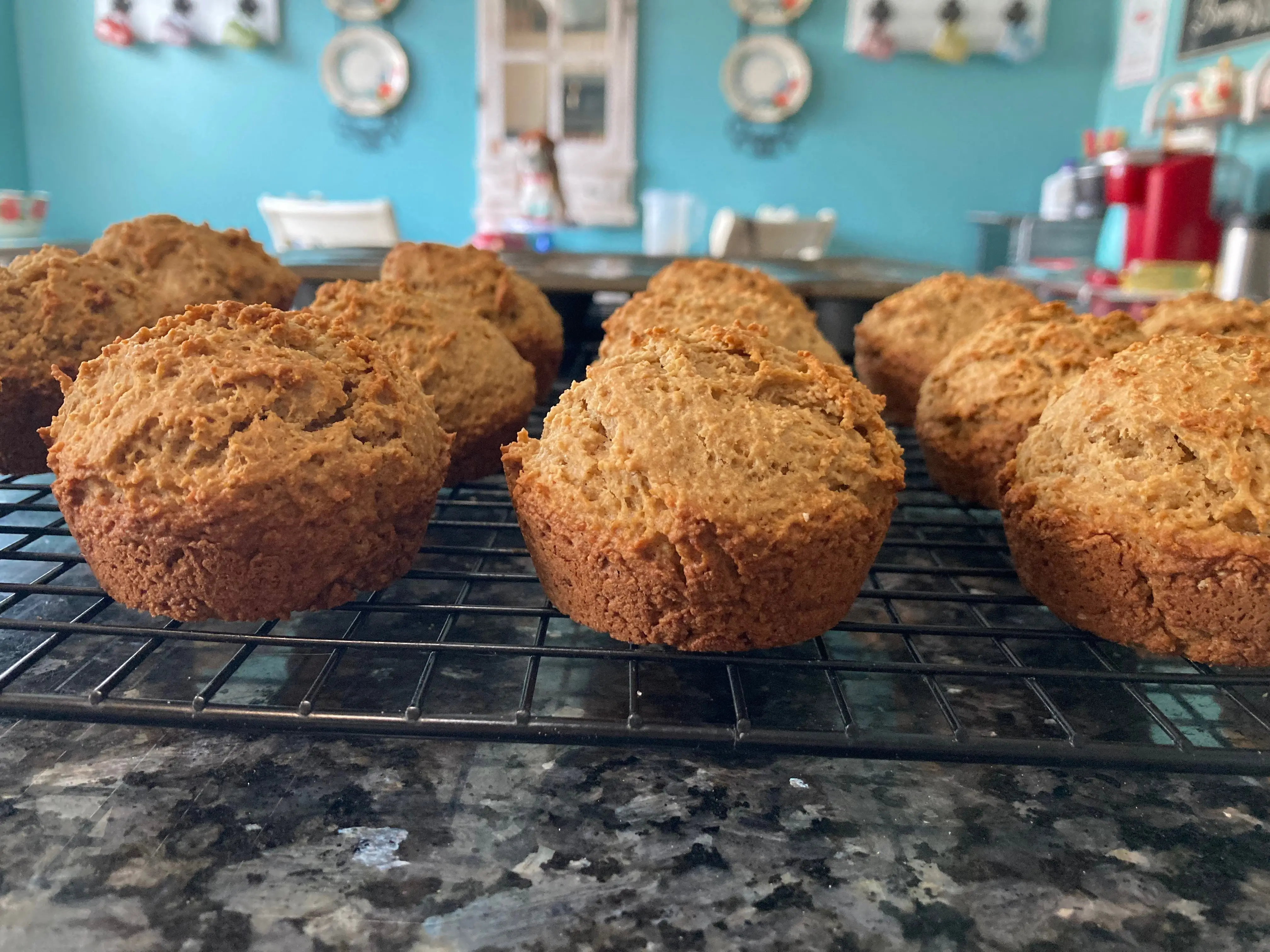 Healthy Bran Muffins with Peanut Butter from Out of the Box Baking.com