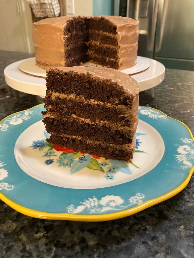 Best Chocolate Mayonnaise Cake (with Chocolate Mayonnaise Frosting) from Out of the Box Baking.com