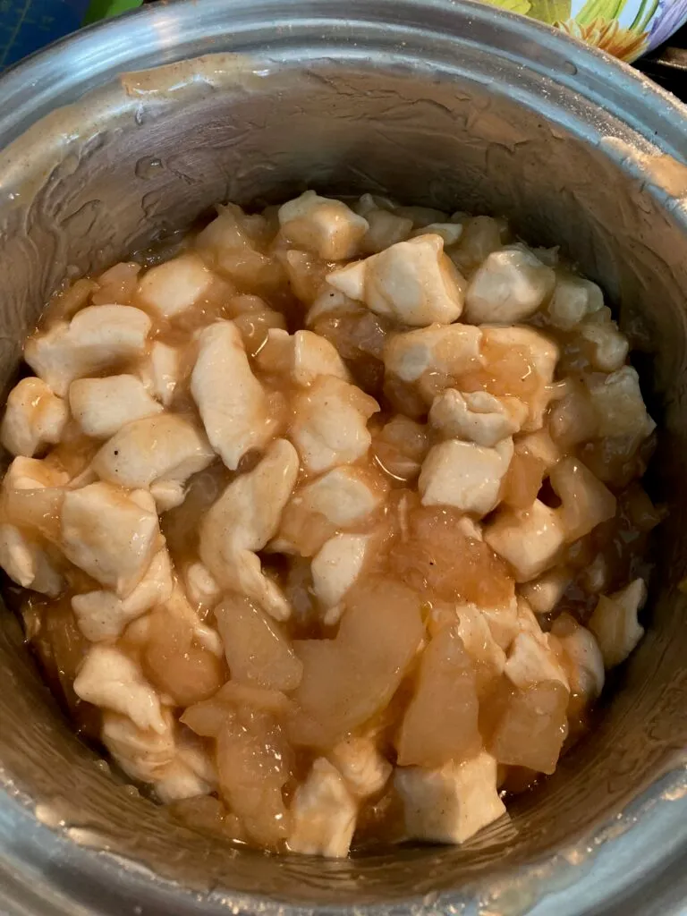 Apple Pie Monkey Bread Muffins using canned biscuits from Out of the Box Baking.com