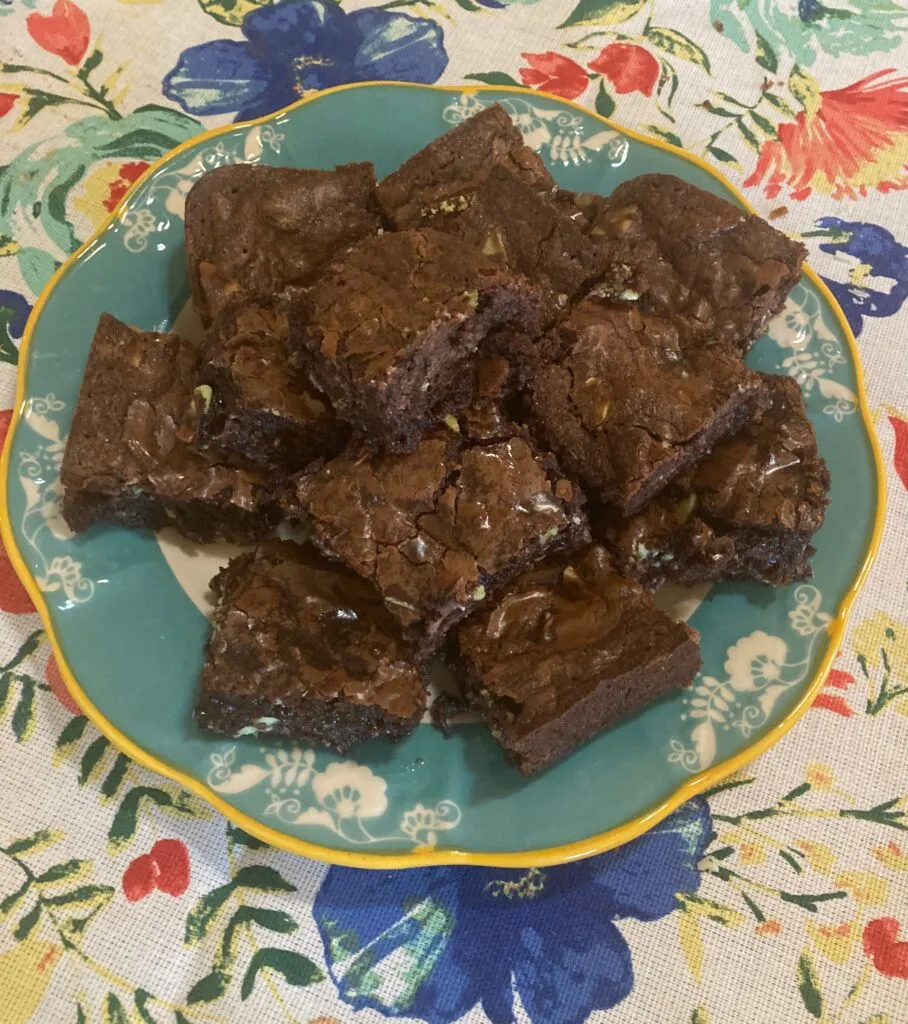 Easy Doctored Brownie Mix with Mint Chocolate from Out of the Box Baking.com