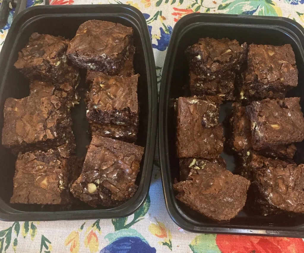 Easy Doctored Brownie Mix with Mint Chocolate from Out of the Box Baking.com