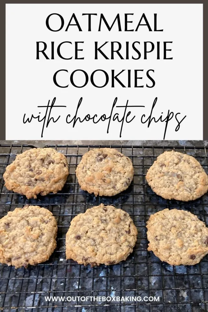 Oatmeal Rice Krispie Cookies with Chocolate Chips from Out of the Box Baking.com