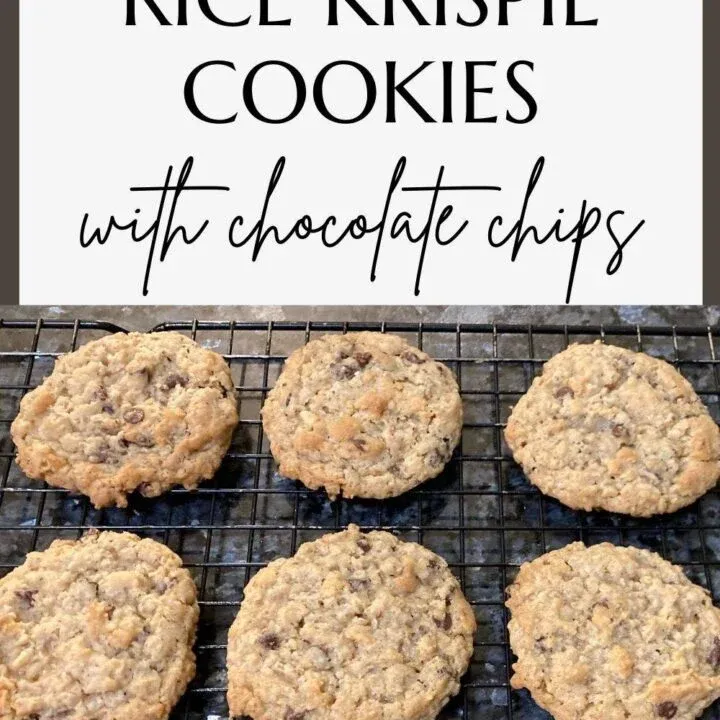 Oatmeal Rice Krispie Cookies with Chocolate Chips