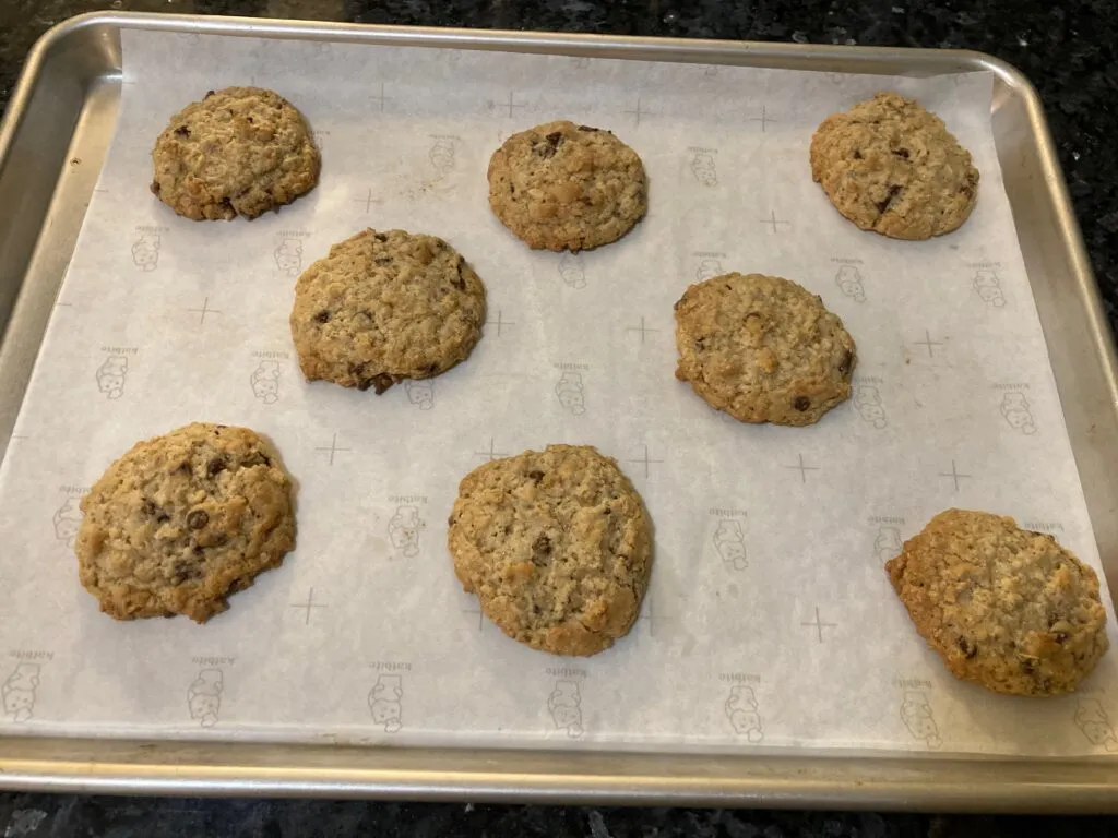 Oatmeal Rice Krispie Cookies with Chocolate Chips from Out of the Box Baking.com