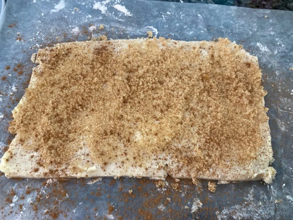 Flaky Pie Crust Cinnamon Rolls with Maple Glaze from Out of the Box Baking.com